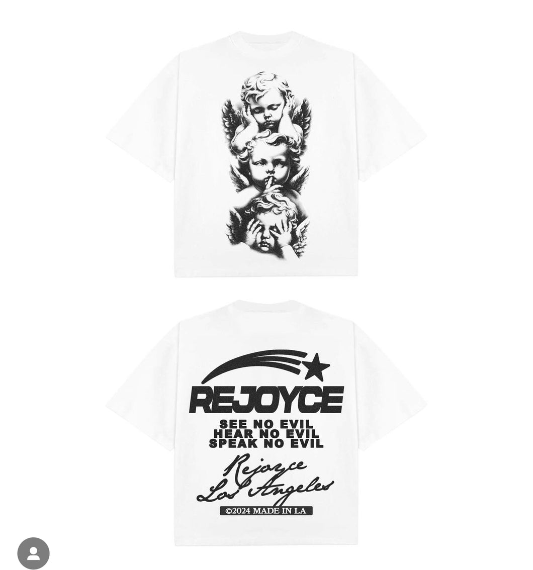 Rejoyce LA “See No Evil” White Tee