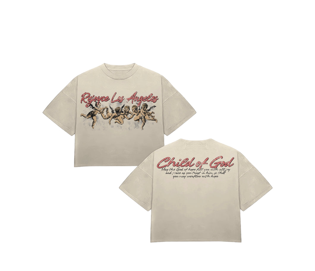 Rejoyce Los Angeles “Child Of God” Cream Tee